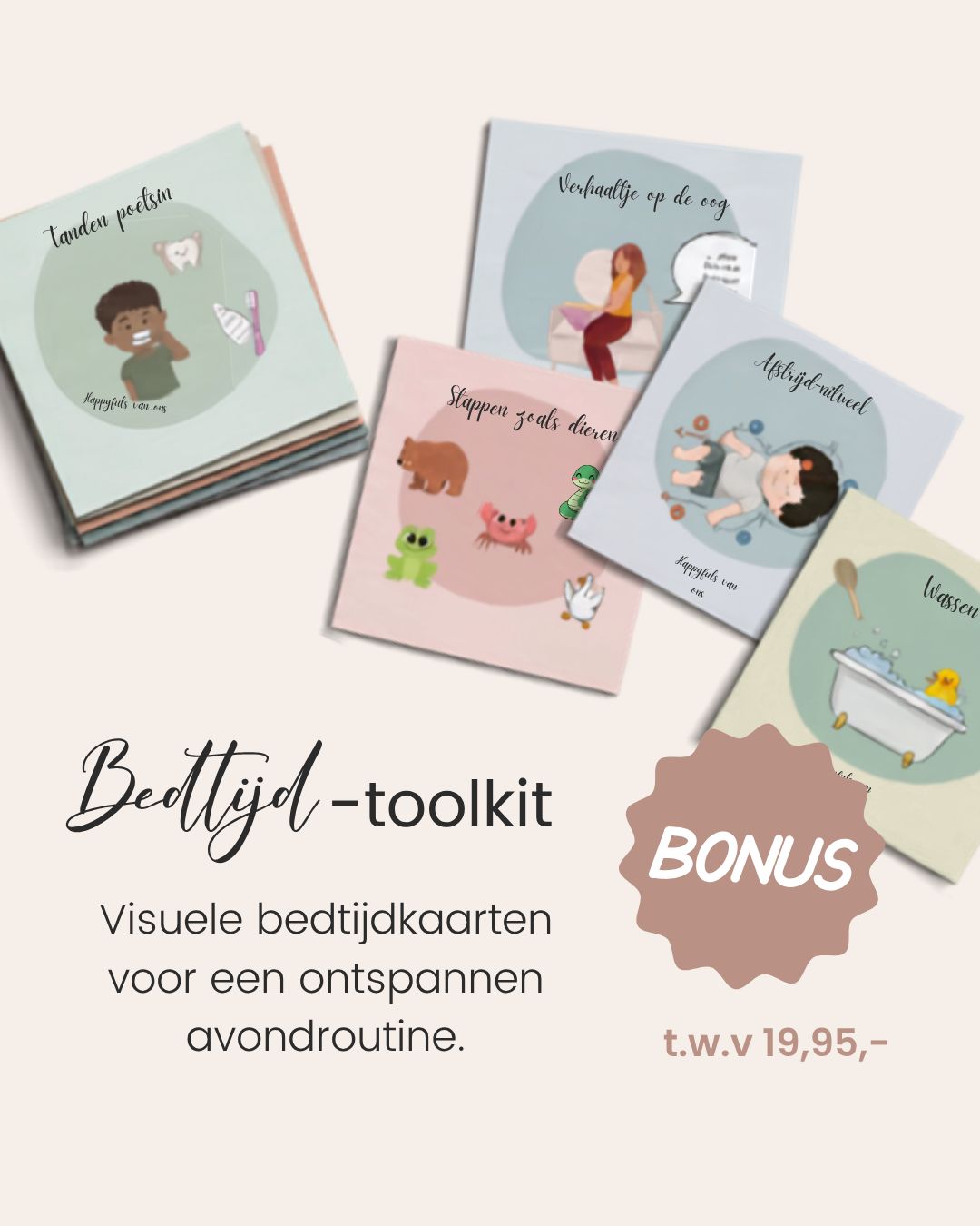 Bedtijd-toolkit met printbare kaartjes